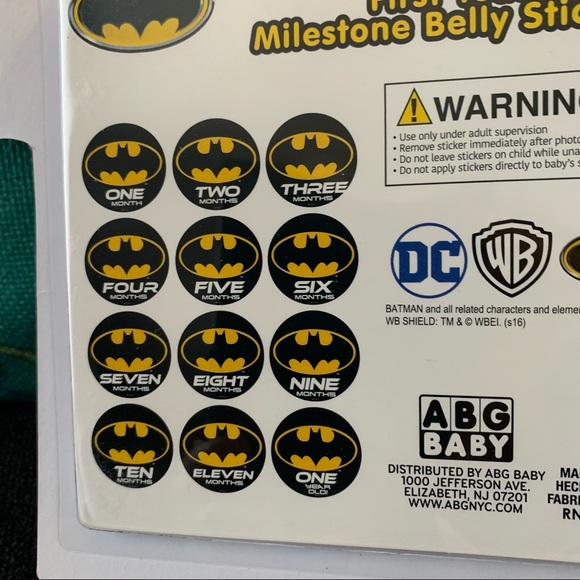 DC Batman Baby’s First Year Milestone Belly Stickers - Picture 2 of 4